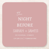 Dustrosa The Night Before Probe Dinner Party Rechteckiger Pappuntersetzer (Vorderseite)