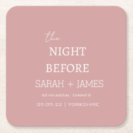 Dustrosa The Night Before Probe Dinner Party Rechteckiger Pappuntersetzer