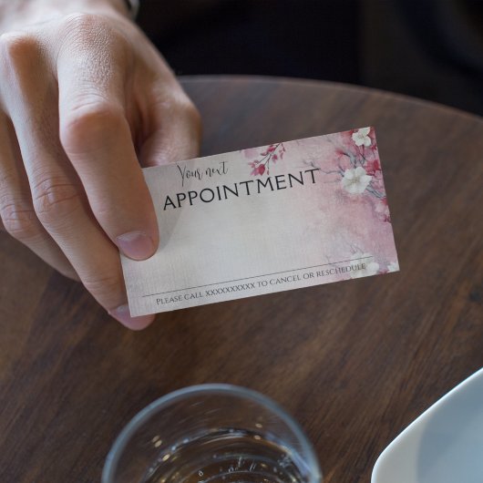 Dustrosa wilde Blume Vintag Terminkarte