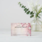 Dustrosa wilde Blume Vintag Terminkarte (Stehend Vorderseite)