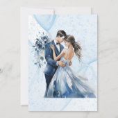 Dusty Alcohol Ink Floral Polterabend Einladung (Rückseite)