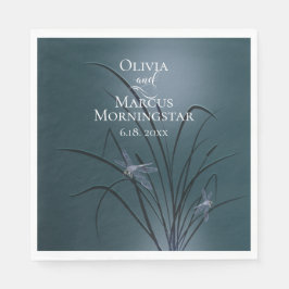 Dusty Aquamarin Dragonfly Serviette