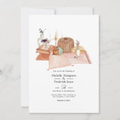 Dusty Autumn Shrine Bohemisch Wedding Einladung (Vorderseite)