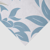 Dusty Blau und Gold Retro Mitte Jahrhundert Fett Seidenpapier (Detail)