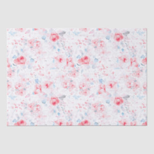 Dusty Blau und Rosa Blume Elegant Romantisch Seidenpapier