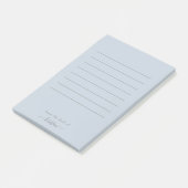 Dusty Blau von der Schreibtisch von Custom Lined L Post-it Klebezettel (angewinkelt)