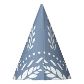 Dusty Blau-Weiß Papel Picado Kinderdusche Partyhütchen (Rückseite)