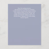 DUSTY BLAUE BLUES RETT DATES - HAUSHALT (Rückseite)