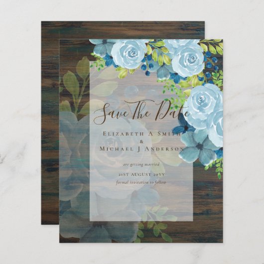 DUSTY BLAUE BLUES RETT DATES - HAUSHALT (Vorne/Hinten)