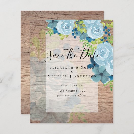 DUSTY BLAUE BLUES RETT DATES - HAUSHALT (Vorne/Hinten)