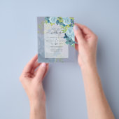 DUSTY BLAUE BLUWERS WEDD INVITES - HAUSHALT FLYER (Gruppe)