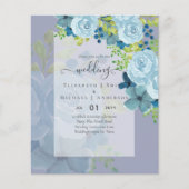 DUSTY BLAUE BLUWERS WEDD INVITES - HAUSHALT FLYER (Vorne)