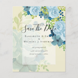 DUSTY BLAUE BLUWERS WEDD INVITES - HAUSHALT FLYER