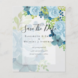 DUSTY BLAUE BLUWERS WEDD INVITES - HAUSHALT FLYER