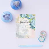 DUSTY BLAUE BLUWERS WEDD INVITES - HAUSHALT FLYER (Einzeln)