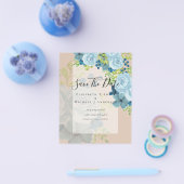 DUSTY BLAUE BLUWERS WEDD INVITES - HAUSHALT FLYER (Einzeln)