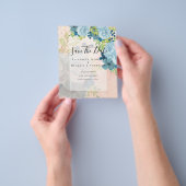 DUSTY BLAUE BLUWERS WEDD INVITES - HAUSHALT FLYER (Gruppe)