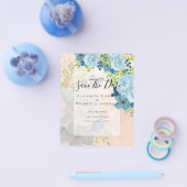 DUSTY BLAUE BLUWERS WEDD INVITES - HAUSHALT FLYER (Einzeln)