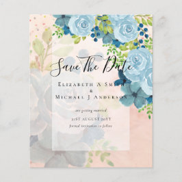 DUSTY BLAUE BLUWERS WEDD INVITES - HAUSHALT FLYER
