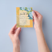 DUSTY BLAUE BLUWERS WEDD INVITES - HAUSHALT FLYER (Gruppe)
