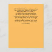 DUSTY BLAUE BLUWERS WEDD INVITES - HAUSHALT FLYER (Hinten)