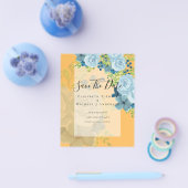 DUSTY BLAUE BLUWERS WEDD INVITES - HAUSHALT FLYER (Einzeln)