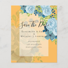 DUSTY BLAUE BLUWERS WEDD INVITES - HAUSHALT FLYER