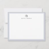 Dusty blauen Mindest personalisiert Stationery Mitteilungskarte (Vorderseite)