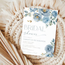 Dusty blauen Rose Brautparty