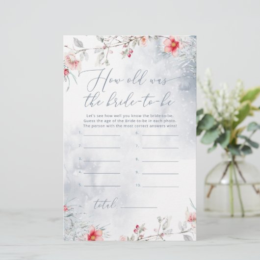 Dusty blauer Winter Wie alt war die Braut, um Spie (Stehend Vorderseite)