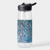 Dusty Blue Abstrakt Water Flasche (Links)