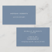 Dusty Blue Accountant oder Beruflicher Visitenkarte (Vorne/Hinten)