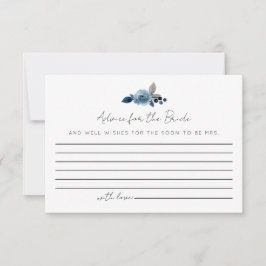 Dusty Blue Advice für die Bride Cards RSVP Karte