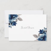 Dusty Blue Advice für die Bride Cards RSVP Karte (Rückseite)