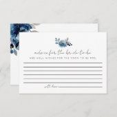 Dusty Blue Advice für die Bride Cards RSVP Karte (Vorne/Hinten)