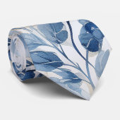 Dusty Blue Alcohol Bride & Groom Wedding Krawatte (Gerollt)