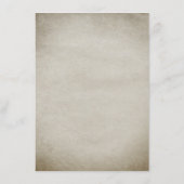 Dusty Blue Alice im Wunderland Wedding Details Begleitkarte (Rückseite)