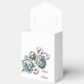 Dusty Blue and Cotton Wedding Party  Geschenkschachtel (Offen)