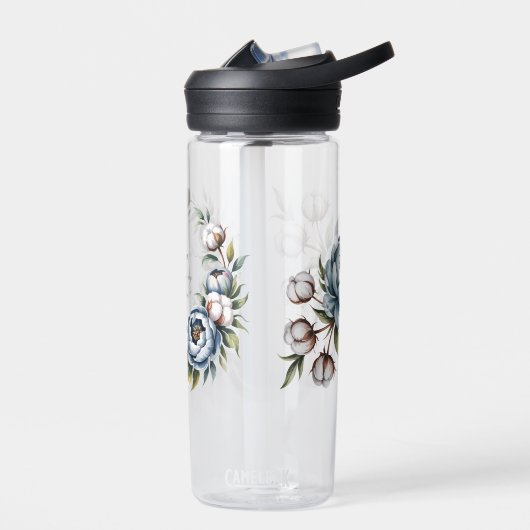 Dusty Blue and Cotton Will You Be My Groomsmen Trinkflasche (Links)