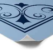 Dusty Blue and Navy Seating Chart Poster 2 of 3 (Ecke)