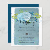 Dusty Blue Aquamarin Wedding Trending Budget (Vorne/Hinten)