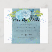 Dusty Blue Aquamarin Wedding Trending Budget (Vorderseite)