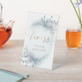 Dusty Blue Aquarell Sockelschild (In SItu)