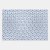 Dusty Blue Arabesque Design Geschenkpapier Set (Vorderseite 2)