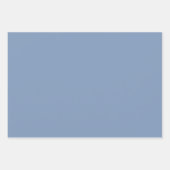 Dusty Blue Arabesque Geometric Muster Geschenkpapier Set (Vorderseite 3)