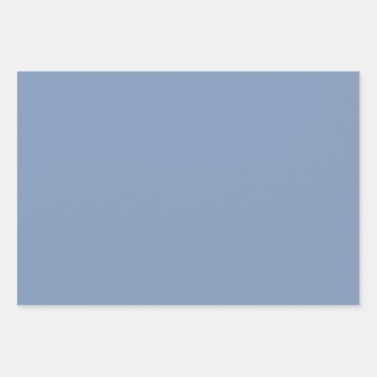 Dusty Blue Arabesque Muster Geschenkpapier (Vorderseite 3)