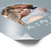 Dusty Blue Arch Foto Hochzeitsgeschenk Wohngestalt (Ecke)