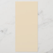 Dusty Blue Autumn Boho Wedding Menu Menükarte (Rückseite)