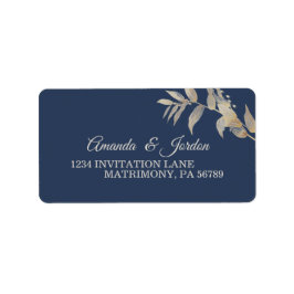 Dusty Blue Autumn Boho Wedding RSVP Adressetikett