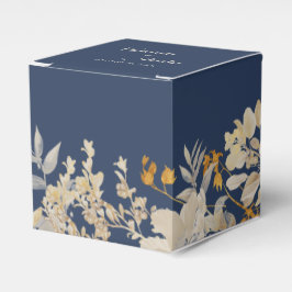 Dusty Blue Autumn Boho Wedding Square Gevor Box Geschenkschachtel